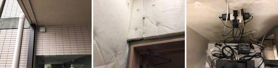 豊中市の賃貸マンションでの防犯カメラ設置工事4