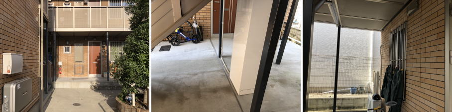 摂津市の賃貸マンションでの防犯カメラ設置工事2