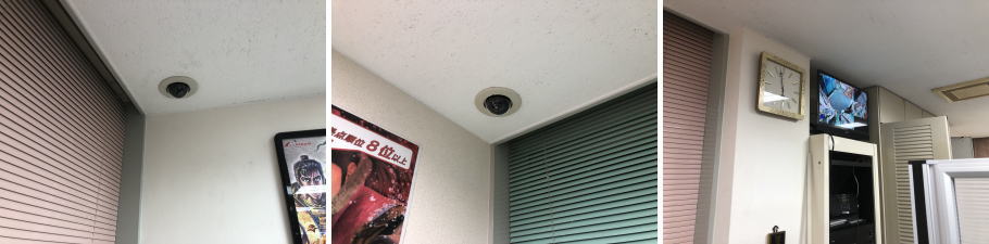 大阪市浪速区の企業の事務所での防犯カメラ設置工事3