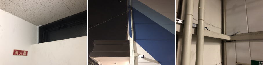 吹田市の企業の事務所兼倉庫での防犯カメラ導入事例4