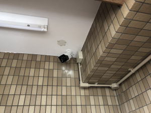 芦屋市のマンションでの防犯カメラ設置工事1