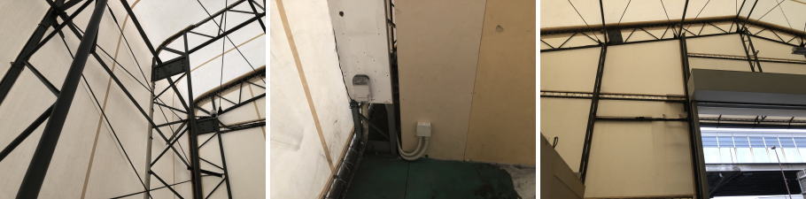 堺市堺区の産廃業者様の防犯カメラ設置工事4