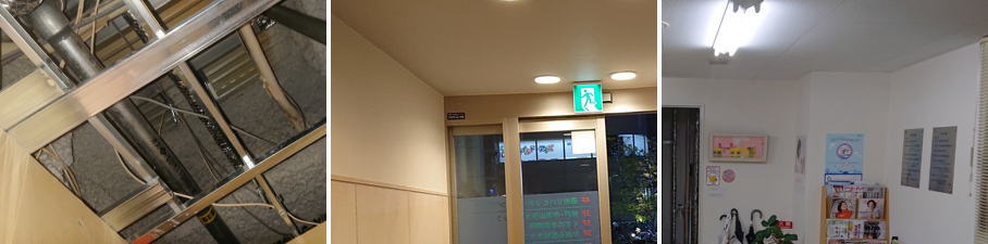 神戸市東灘区の病院・クリニックでの防犯カメラ設置工事2