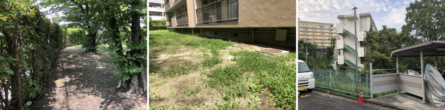 吹田市の市営住宅での防犯カメラ設置工事2