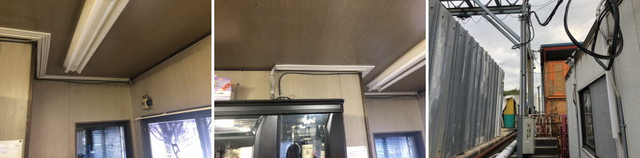 京田辺市の産廃業者様の防犯カメラ設置工事4