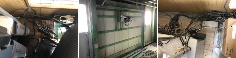 大阪市西成区の建設資材置場の防犯カメラ設置工事4