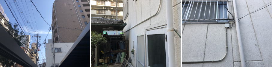 大阪市淀川区の住宅での防犯カメラ設置工事4