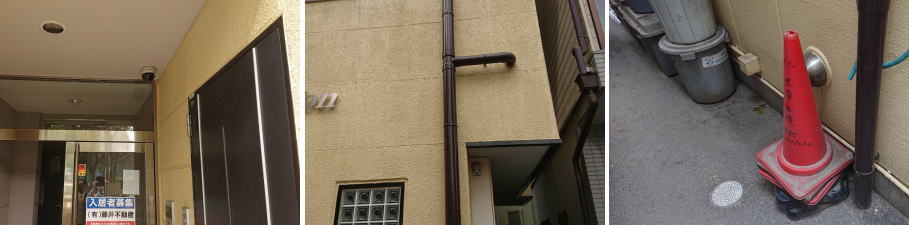 尼崎市のマンションでの防犯カメラ設置工事2