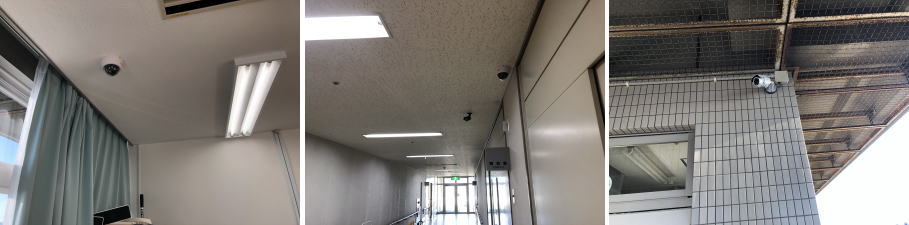 豊中市の保育園の防犯カメラシステム設置工事3