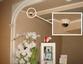 大阪市中央区クリニック様の防犯カメラ設置工事5