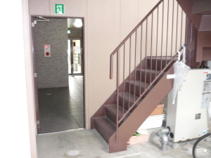 大阪市大正区のマンションでの防犯カメラ設置工事2