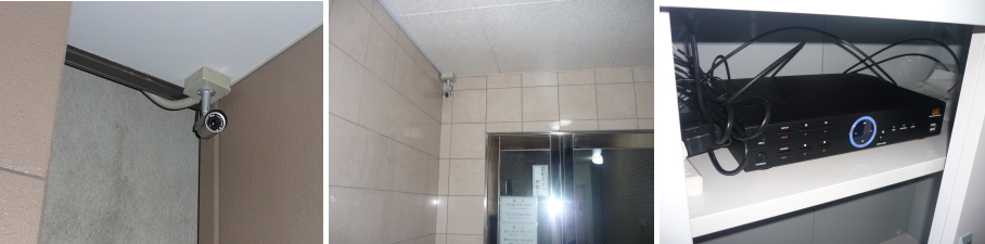 大阪市大正区のマンションでの防犯カメラ設置工事3