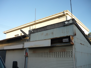 大阪市平野区の月極駐車場の防犯カメラ設置工事2