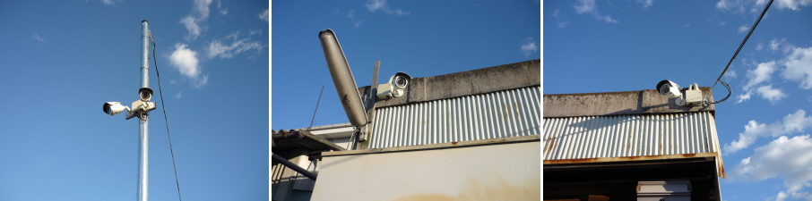 大阪市平野区の月極駐車場の防犯カメラ設置工事3