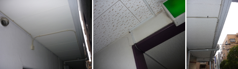 茨木市のマンションでの防犯カメラ設置工事4