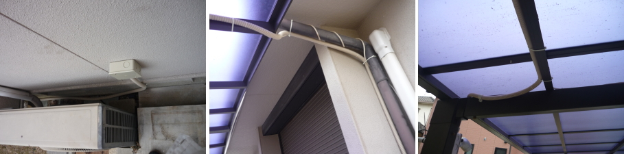 岸和田市の個人住宅での防犯カメラ設置工事4