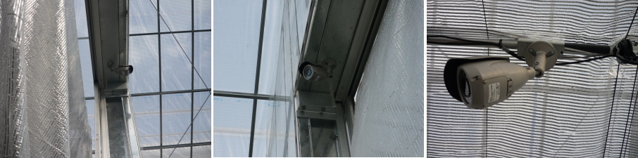 豊中市の生花店での防犯カメラ設置工事2