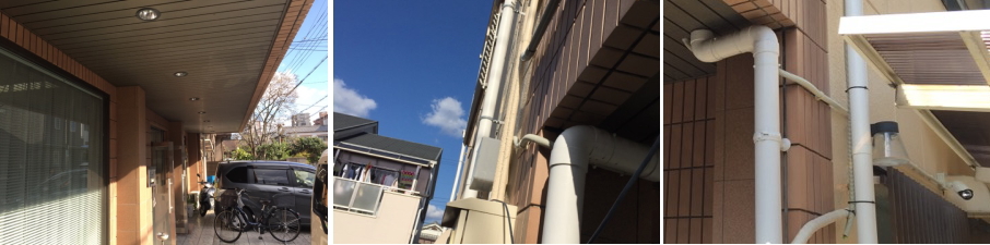 寝屋川市のマンションでの防犯カメラ設置工事4