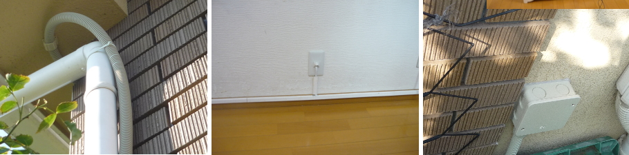 吹田市の個人住宅での防犯カメラ設置工事4