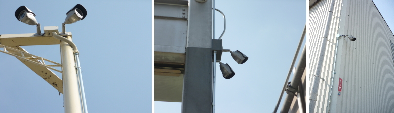 豊能郡能勢町の産廃業者様の防犯カメラ設置工事3