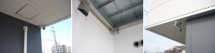 阪南市の飲食店での防犯カメラ設置工事2