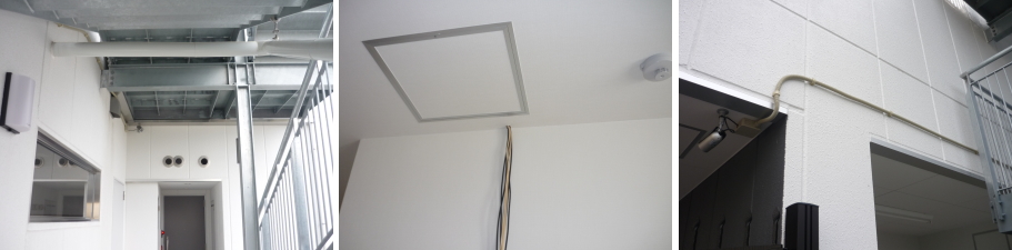 阪南市の飲食店での防犯カメラ設置工事3