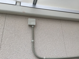 枚方市の個人住宅での防犯カメラ設置工事2