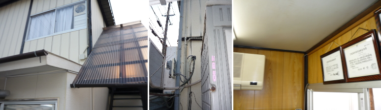 八尾市の建設業者様の資材置場での防犯カメラ設置工事4