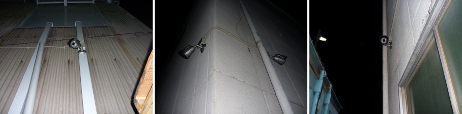 堺市西区の工場での防犯カメラ設置工事3