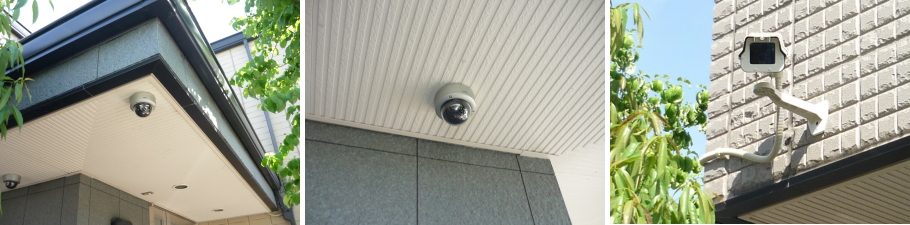 堺市中区のマンションでの防犯カメラ設置工事3