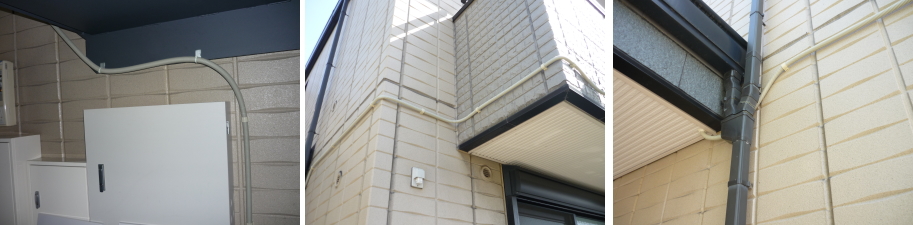 堺市中区のマンションでの防犯カメラ設置工事4