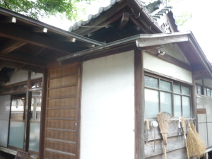 京都市右京区の神社での防犯カメラ設置工事2