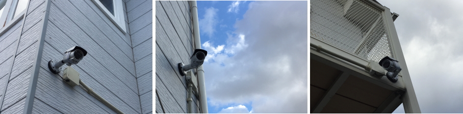 松原市の個人住宅での防犯カメラ設置工事3