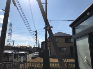 京田辺市の個人住宅での防犯カメラ設置工事1