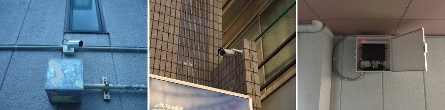 大阪市旭区のマンションでの防犯カメラ設置工事3
