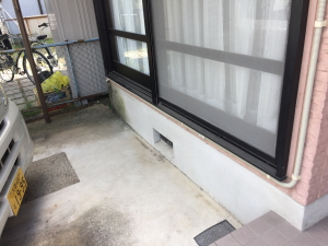 八幡市の個人住宅での防犯カメラ設置工事1