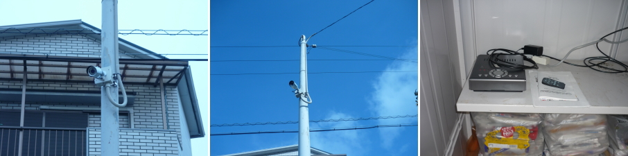 大阪市生野区の振興町会での防犯カメラ設置工事3