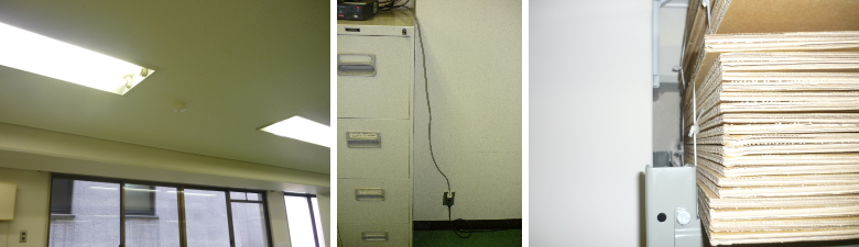 大阪市中央区の会社事務所での防犯カメラ設置工事4