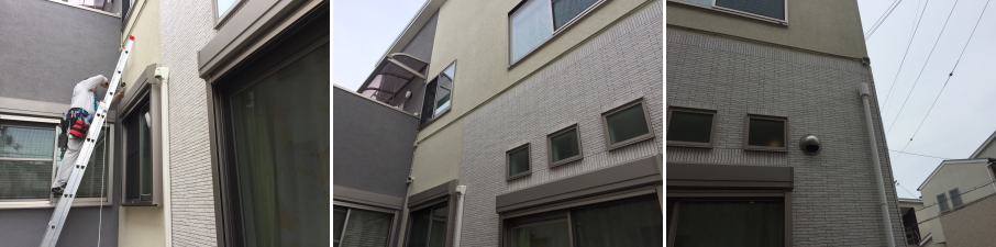 枚方市の住宅での防犯カメラ設置工事4