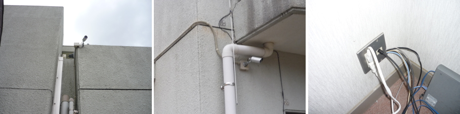 神戸市北区の自治会での防犯カメラ設置工事3