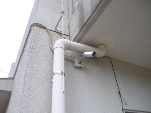 神戸市北区の自治会での防犯カメラ設置工事1