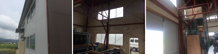 宇治市の倉庫での防犯カメラ設置工事2