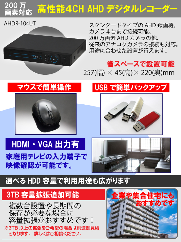 大特価防犯カメラセット販売6