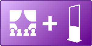 イベント会場でのデジタルサイネージ設置　大阪・兵庫・京都